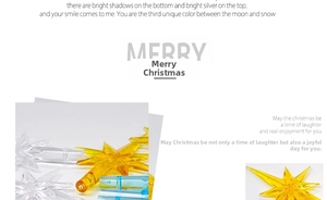 Detail of colorful star-shaped LED bulbs for ceramic Christmas tree ornaments