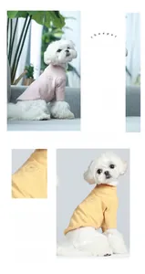Close-up of heart embroidery on ribbed turtleneck pet sweater for small dogs