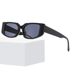 Retro Rechteck Sonnenbrille UV400 Schutz Vintage Cat Eye Mode Sonnenbrille Für Herren Damen PC Rahmen AC Gläser