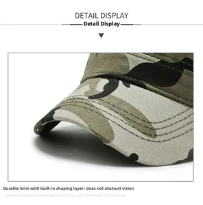 Detail of durable camouflage military cap peak with reinforced inner layer