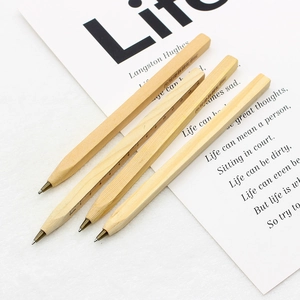 Detail of eco-friendly wooden square pens with printed scale ruler on white fur