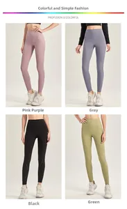 Détail de legging de yoga taille haute avec découpes laser latérales en divers coloris