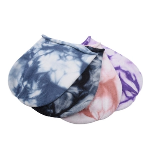 Ensemble de bonnets en tricot tie-dye pour femmes en bleu, rose et violet pour l'hiver