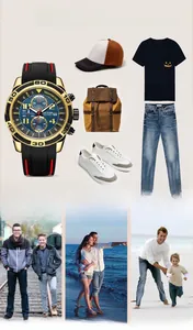 Detail of MEGIR multi-function chronograph sports watch with silicone strap and gift scenes