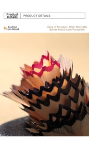 Macro detail of easy-to-sharpen basswood pencil shavings showing layered wood texture