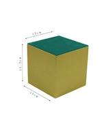Bamboo jewelry display stand dimensions showing 15x15x15.2cm for rings and earrings