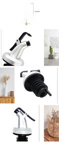 Detail view of the lever-action oil pourer spout with multi-layer leak-proof seal