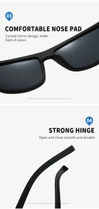 Detail view of comfortable nose pads and durable reinforced hinges on polarized sports sunglasses