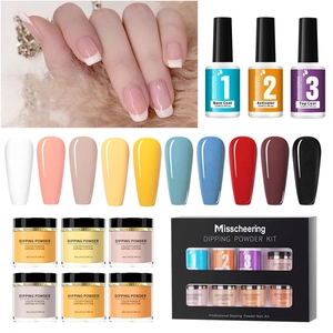 Dipping Powder Nail Art System Professional French Manicure No UV Lamp Required Long Lasting DIY Home Use