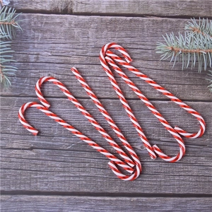 Weihnachts Zuckerstangen Hängedekoration Acryl Rot Weiß Grün Gestreift Spiral Für Baum Fenster Party Dekor