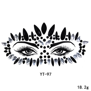 Acrylic face rhinestone sticker crystal eye gems art party makeup decorative face jewels