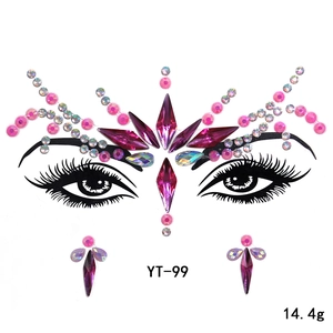 Face rhinestone stickers festival party crystal jewels glitter makeup face gems body art.