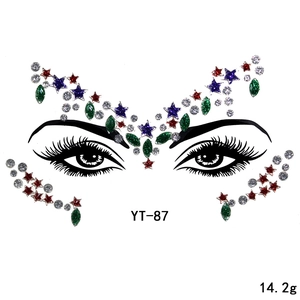 Face rhinestone stickers crystal gems temporary body art festival party makeup face jewels