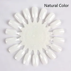 Nail Polish Color Palette Wheel Round Plastic Display Plate For Practice Training Salons Manicure Accessories