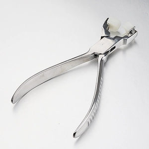 Stainless steel bending pliers with nylon jaws for DIY jewelry and bracelet crafting