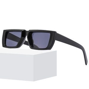Lunettes De Soleil Rectangulaires Rétro Mode Carrées Grand Cadre PC AC UV400 Protection Streetwear Hommes Et Femmes