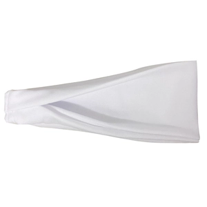 Cinta elástica blanca deportiva para hombre, banda para sudor para correr y fitness
