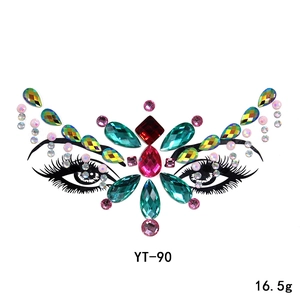 Festival face rhinestone stickers acrylic face gems party makeup decorative sticker