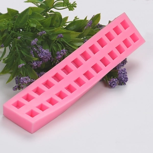 3D alphabet cube silicone mold for fondant cake decoration shown from a 45-degree angle