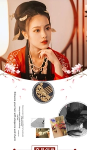Close-up of golden lotus hair comb with intricate flower carving and white pearls