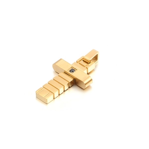 Men's Stainless Steel Cross Pendant With Black Stone Minimalist Religious Jewelry Accessory Gold Plated