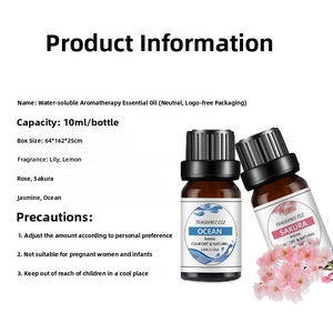 Wasserlösliche 10ml Aromaöle mit Lilie, Rose und Zitrone Düften für Luftbefeuchter