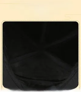 Detail of thickened fleece lining providing thermal warmth for winter hats