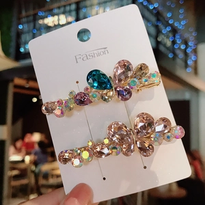 Butterfly Hair Clip Sparkling K9 Crystal Rhinestone Alloy Korean Fashion Decorative Headpiece For Women Girls