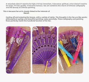 Detail of lace folding fans featuring golden floral patterns and elegant rose designs