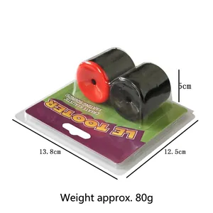Le Tooter fart maker prank toy in packaging showing red and black rubber squish devices