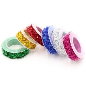 Christmas Tinsel Garland Metallic Ribbon For DIY Gift Wrapping Party Decor Holiday Tree Ornament
