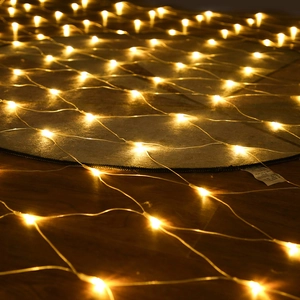 Outdoor waterproof warm white LED net fairy lights for wedding and Christmas decorations