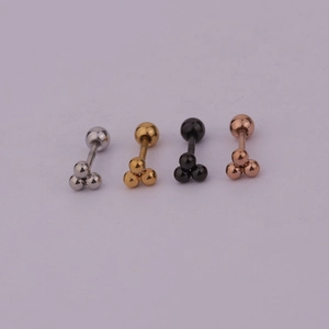 Mini stainless steel lightning bolt stud earrings set in silver gold black rose gold