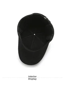 Detailed interior view of men's winter cap with warm fleece lining and ear flaps