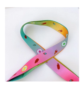 Bandoulière arc-en-ciel pour sac enfant avec motifs mignons de donuts et glaces