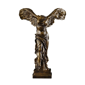 European Winged Victory of Samothrace resin statue sculpture for home office decor
