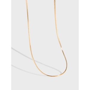 925 Sterling Silver Snake Bone Chain Necklace Minimalist Octagonal Clavicle Chain For Women Elegant Jewelry