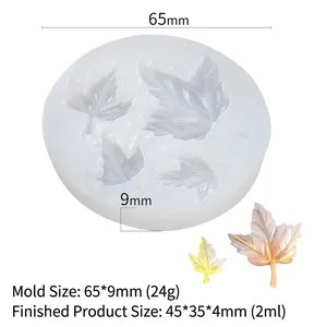 Esdoornblad siliconen mal van 65mm voor Halloween knutselen en fondant decoratie
