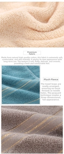Close-up of thick absorbent cotton towels showing jacquard texture and premium soft fibers