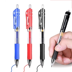 Retractable Gel Ink Pens And Refills Bullet Tip Smooth Writing Office School Plastic Soft Rubber Grip Stationery
