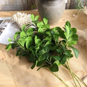 Artificial Milan leaves branches for Nordic home decor and wedding background floral arrangement