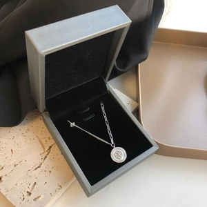 Jewelry Packaging Box PE Film Suspension Display Case Portable Dustproof Earrings Ring Storage Organizer Gift Container
