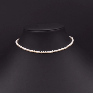 Handmade Natural Freshwater Pearl Necklace Gold Plated Copper Choker Baroque Flower Pendant Jewelry For Women Retro Necklace