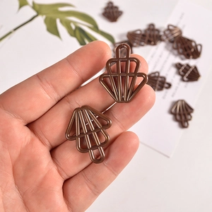 Brauner hohler fächerförmiger geometrischer Anhänger für DIY Ohrring und Halskette Schmuck