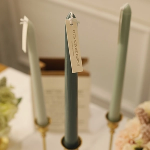 Nordic Morandi gradient tapered scented candle set for weddings and romantic dinners