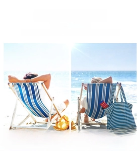 Polarized lens comparison showing visual clarity and glare reduction on a sunny beach