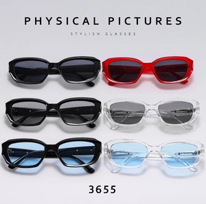 Matrix display showing six different color variants of retro oval frame sunglasses