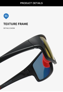 Vue macro de la monture de lunettes noire mate avec repose-nez en silicone rouge