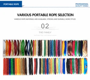 Catalogue détaillé de poignées tressées et plates colorées pour sacs de shopping