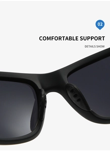 Detail view of the black matte frame with anti-slip breathable nose pads for comfort